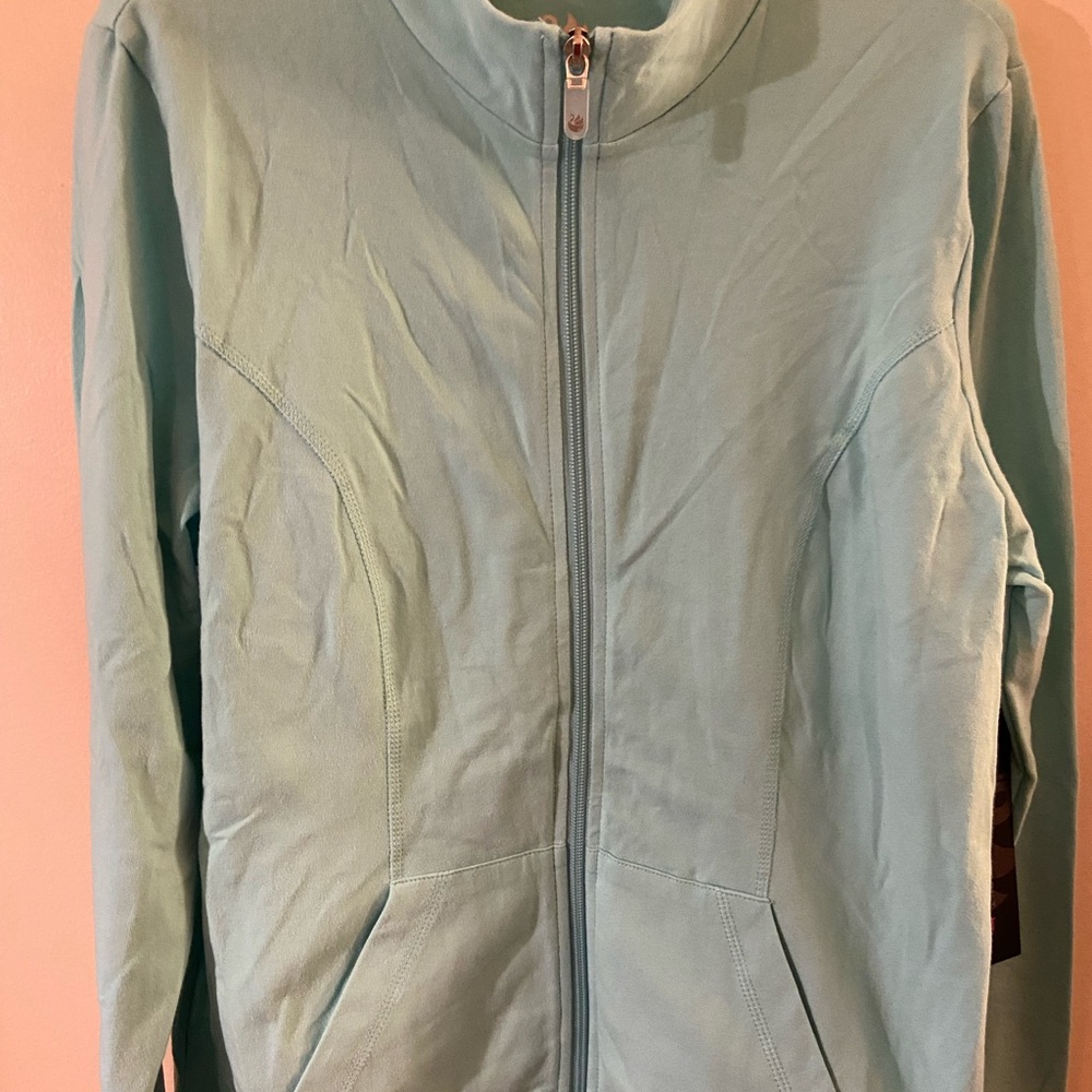 Gloria Vanderbilt Sport Aqua  Sky Jacket